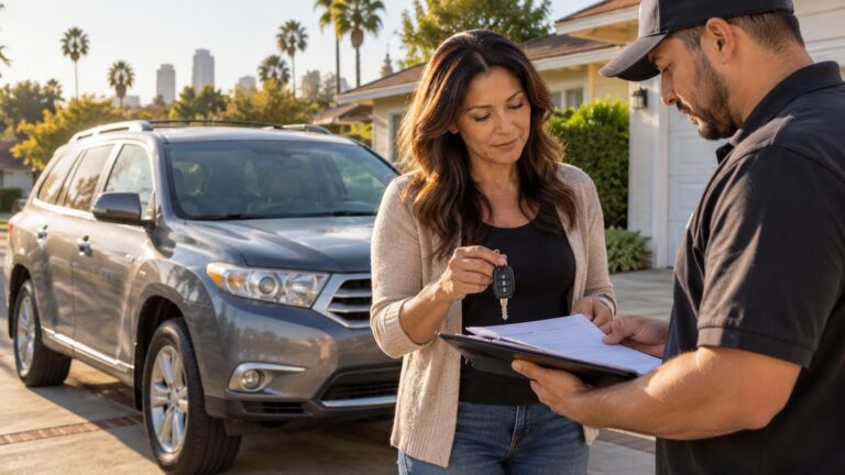 SUV sale and paperwork for an owner unable to handle the transaction