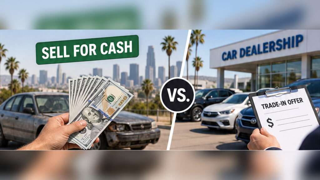 Selling a car for cash versus trading it in Los Angeles