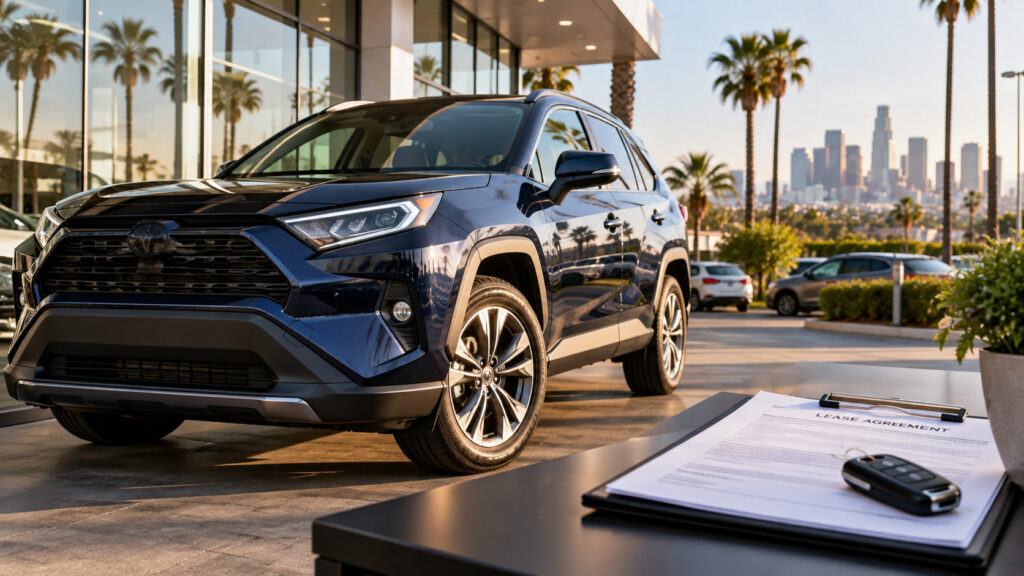 Leased car in Los Angeles before a lease buyout or sale